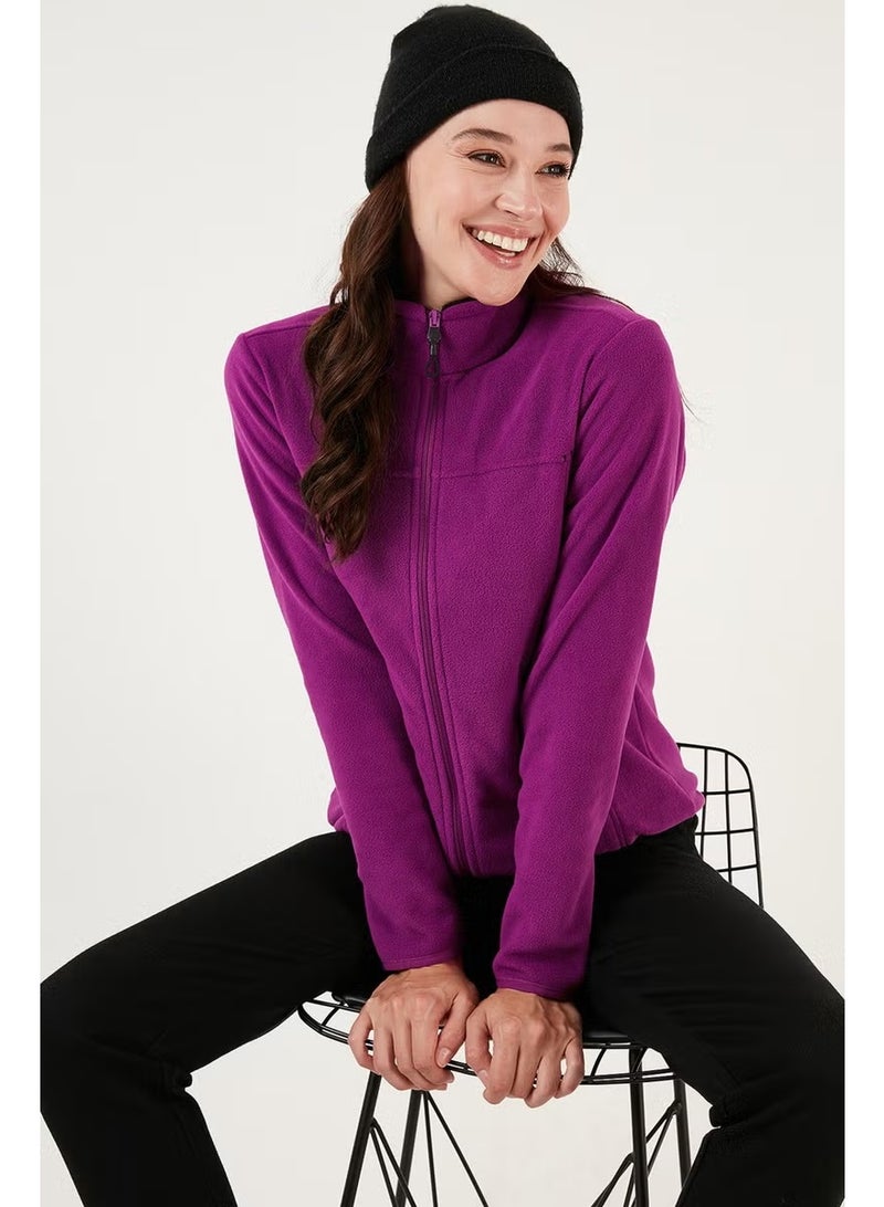 Lela Slim Fit Anti-Pilling Non-Pilling Zippered Pocket Fleece Cardigan Women's POLAR 5907002 - Image 2